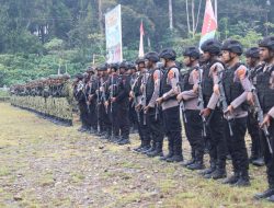 Upacara HUT TNI ke-81 di Yahukimo Berjalan Khidmat di Lapangan Abyu