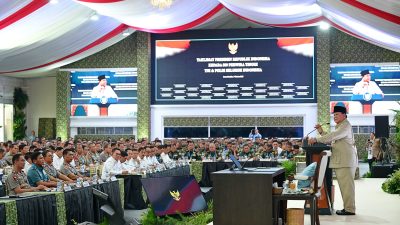 Panglima TNI Hadiri Taklimat Presiden, 800 Pati TNI-Polri Satukan Visi 6
