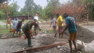 Pekerjaan Berat Terasa Ringan, Satgas TMMD ke-130 Bersama Masyarakat Bergotong Royong 6