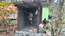 Wadansatgas TMMD ke-130 Tinjau Pembangunan MCK, Pastikan Pembangunan Berjalan Sesuai Rencana