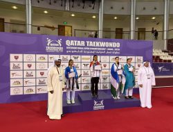 Atlet Taekwondo Indonesia Meraih Medali Emas Kategori Cadet U47 Putri di Doha, Qatar