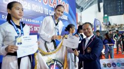 Ketum PBTI Saksikan Tanding Taekwondo di Universitas Hasanudin Makassar