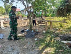 Masuki Tahap Pembesian Badan Jembatan : Satgas TMMD Ke-130 Kebut Pembangunan