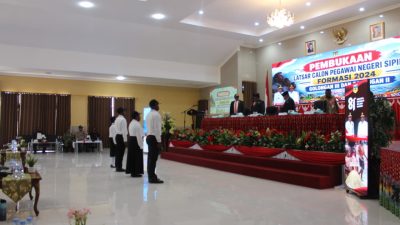 Kodim 1714/Puncak Jaya Bersama Polri dan Pemda Hadiri Pembukaan Pelatihan Dasar CPNS Formasi 2024 Gelombang II dan III 6