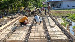 Siap Dicor, Jembatan TMMD Ke-130 Masuki Tahap Akhir Pembesian 4